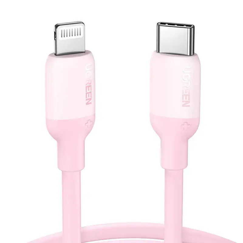 Ugreen MFI USB Type C - Lightning charging data cable 1m pink (60625 US387)