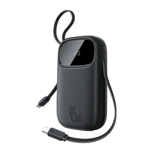 Baseus EnerFill FC31 ārējais akumulators (powerbank) | 20 000 mAh | 45W | USB-C | LED ekrāns | melns