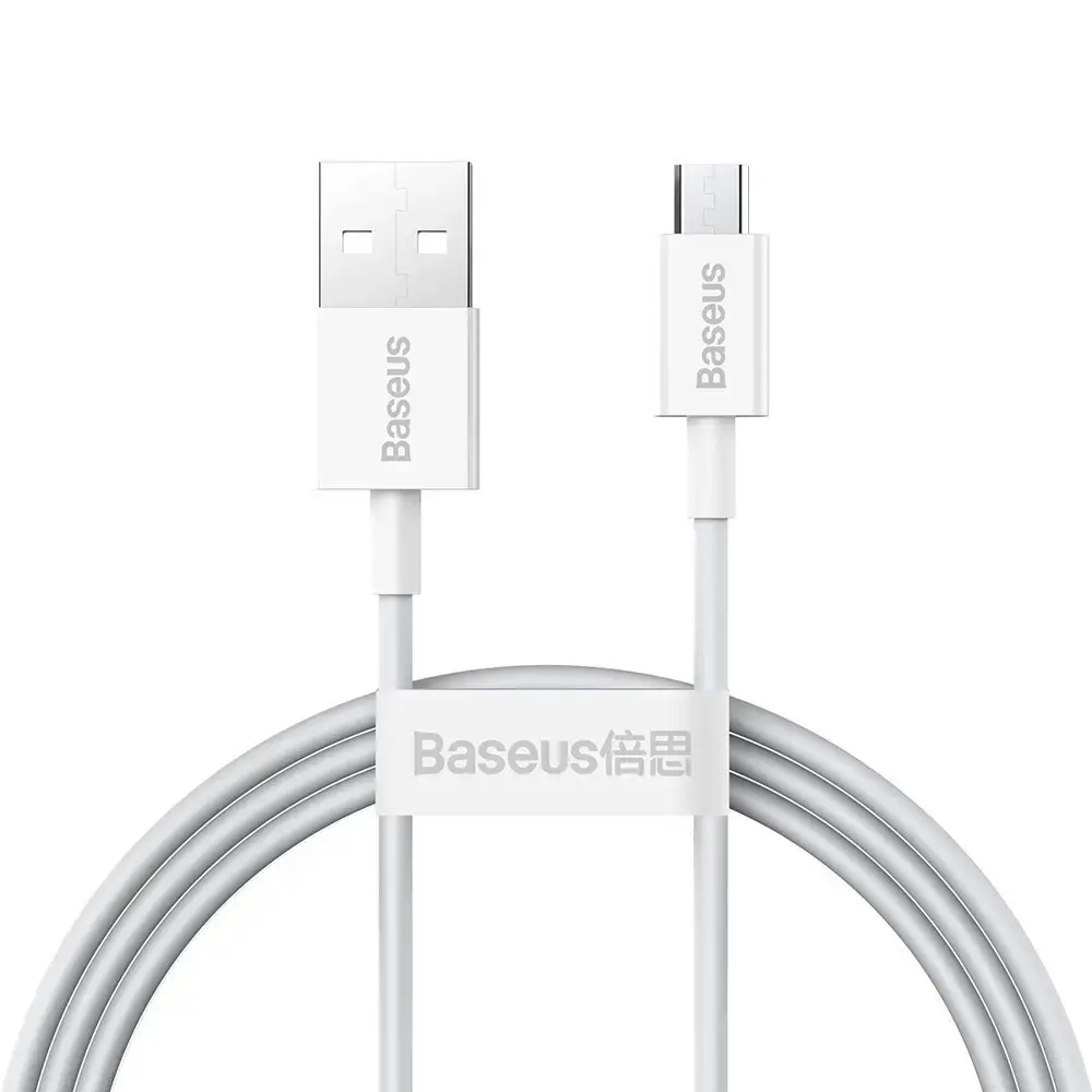 Baseus Superior Series data transfer and charging cable | USB-A to Micro USB | 10W | 1m | white