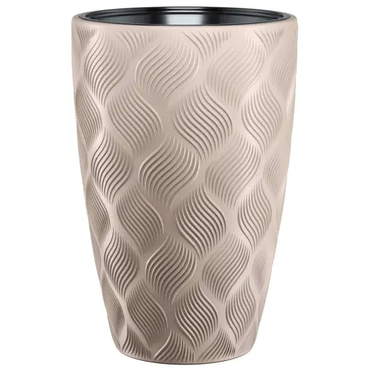 Flower pot Flow Slim 30cm 24L, brown