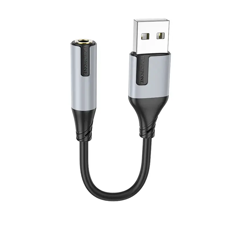 Borofone Adapter BV19 Creator Audio - USB to jack 3,5mm - black