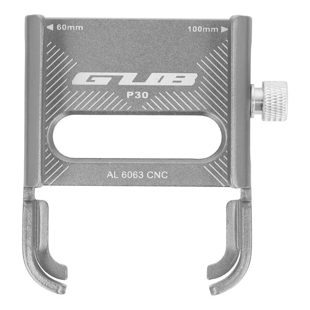 GUB bike holder for mobile phone P30 Aluminium silver