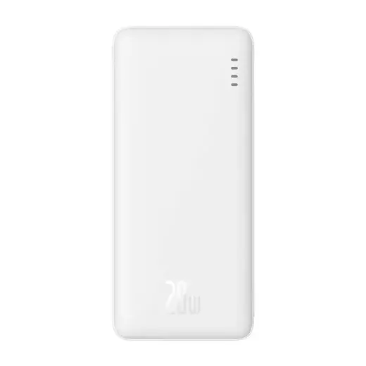 Baseus Airpow ārējais akumulators (powerbank) | 10000 mAh | 20W | USB-C, Micro USB | balts