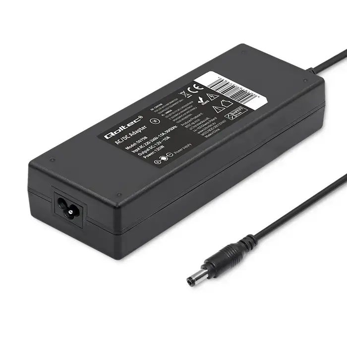 Qoltec Desktop power supply 120W | 12V | 10A | 5.5*2.5 + power cable