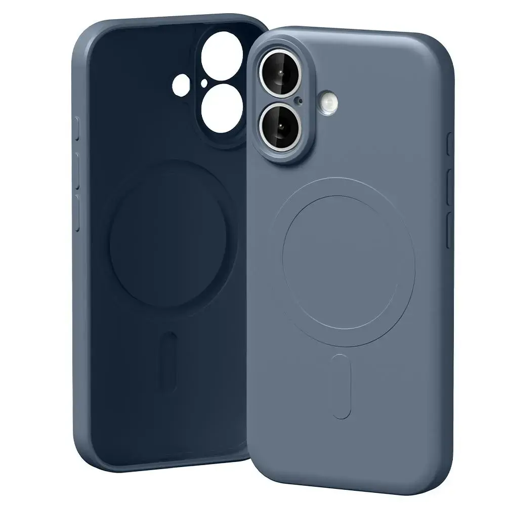 Mercury Semi-Silicone maciņš ar MagSafe atbalstu telefonam iPhone 17 sierra zils