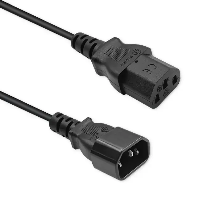 Qoltec Power extension cable IEC C13/C14 | 3x1.5mm² | 1.8m