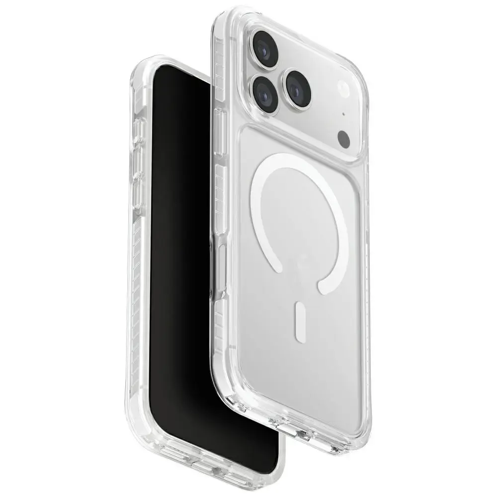UNIQ Combat maciņš ar statīvu un MagSafe atbalstu telefonam iPhone 17 Pro Max balts