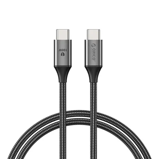 Orico CDX-100CC-BK-BP-IP data transfer and charging cable | USB-C to USB-C | 100W | 1m | black