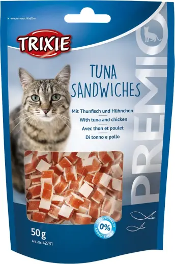Gardumi kaķiem : Trixie Premio Tuna Sandwiches, 50 g