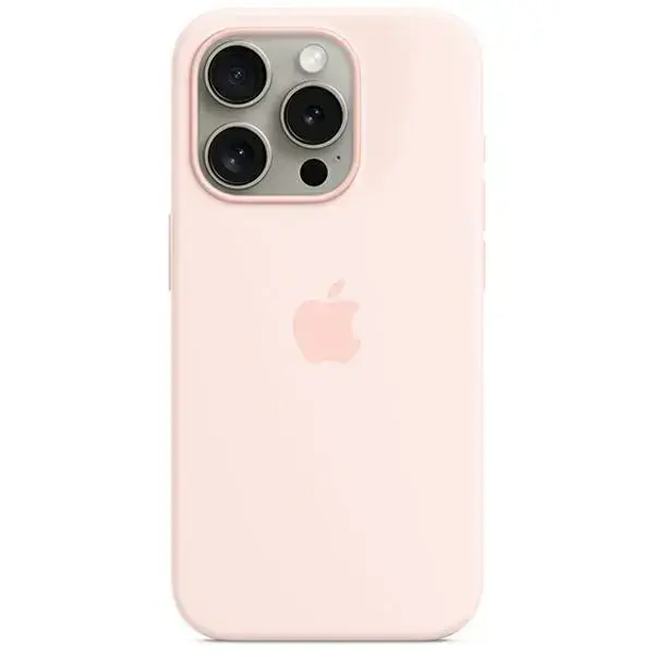 Etui Apple MT1F3ZM|A iPhone 15 Pro 6.1" MagSafe jasnoróżowy|light pink Silicone Case