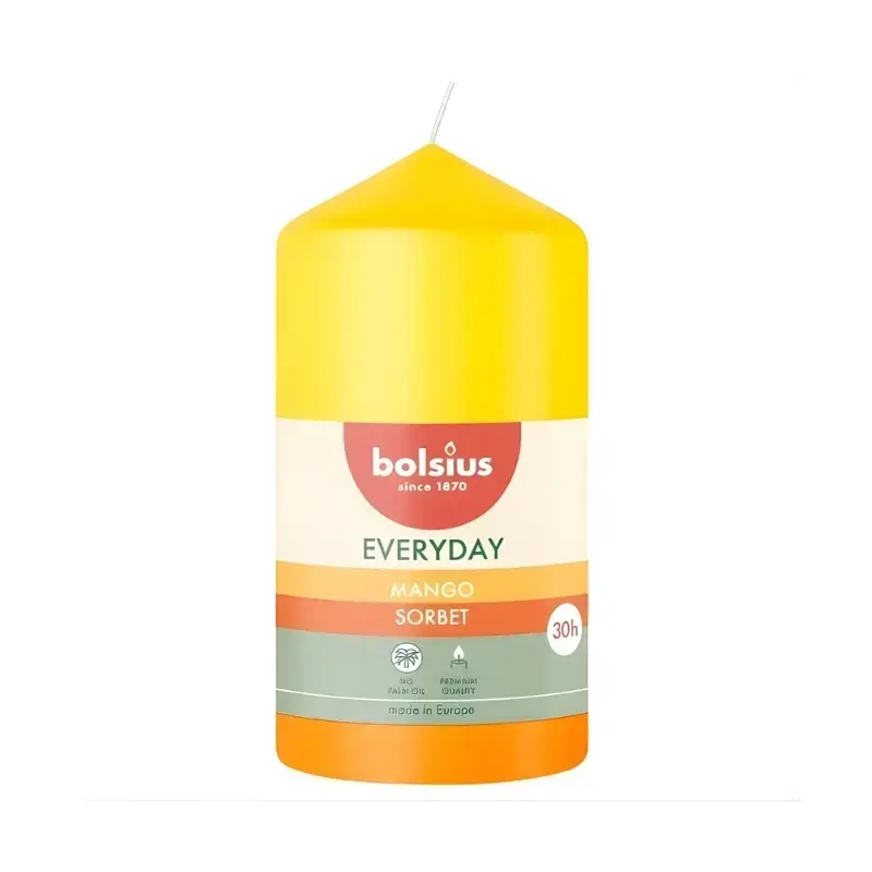 Svece cilindrs Everyday Ø110x58mm mango sorbet 
