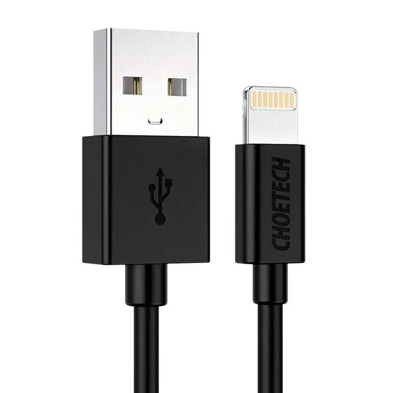 Choetech IP0026 data transfer and charging cable | MFI | USB-A to Lightning | 12W | 1.2m | black