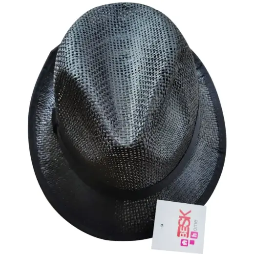 Wide-brim hat 58cm black
