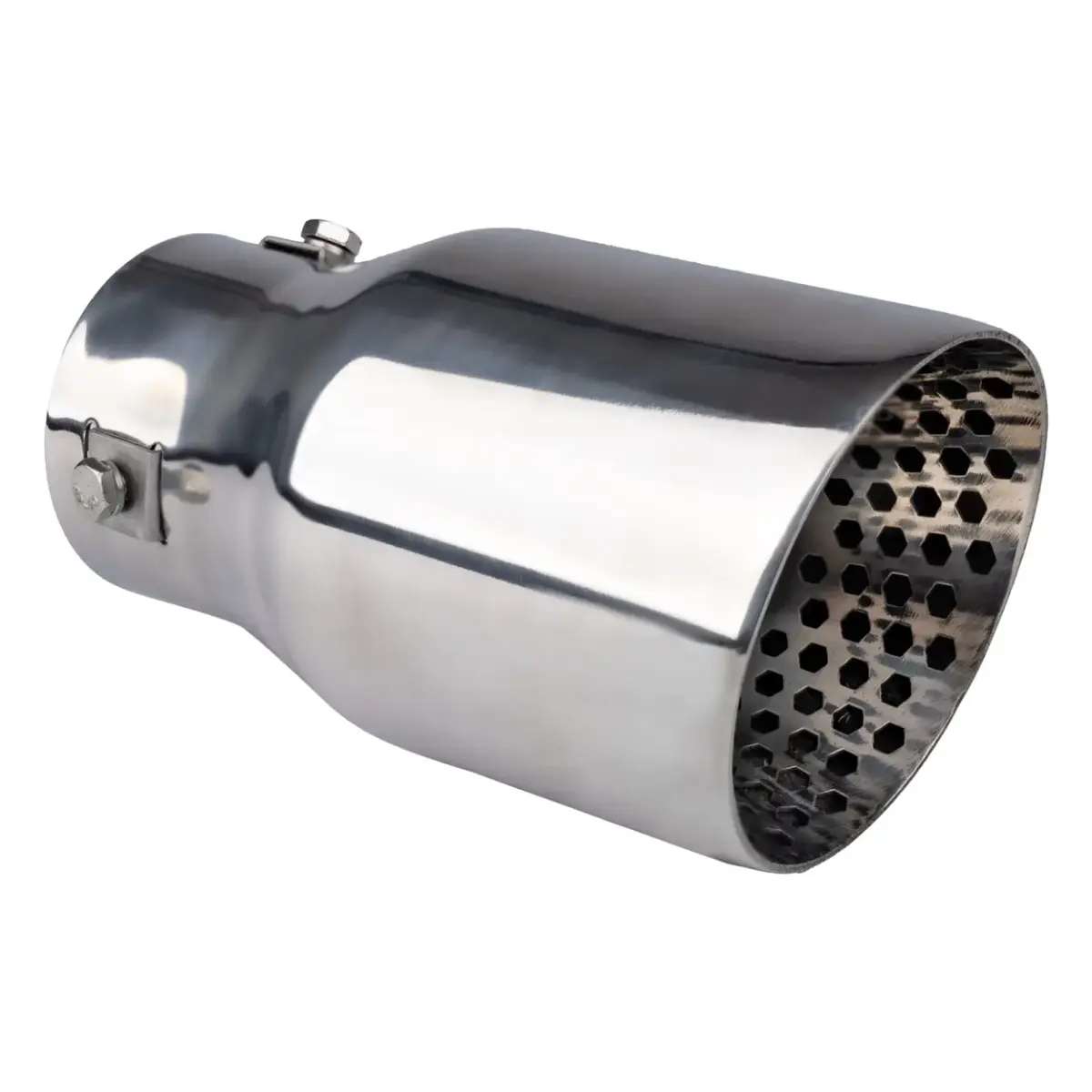 Exhaust silencer tip stainless steel chrome AMIO-04060
