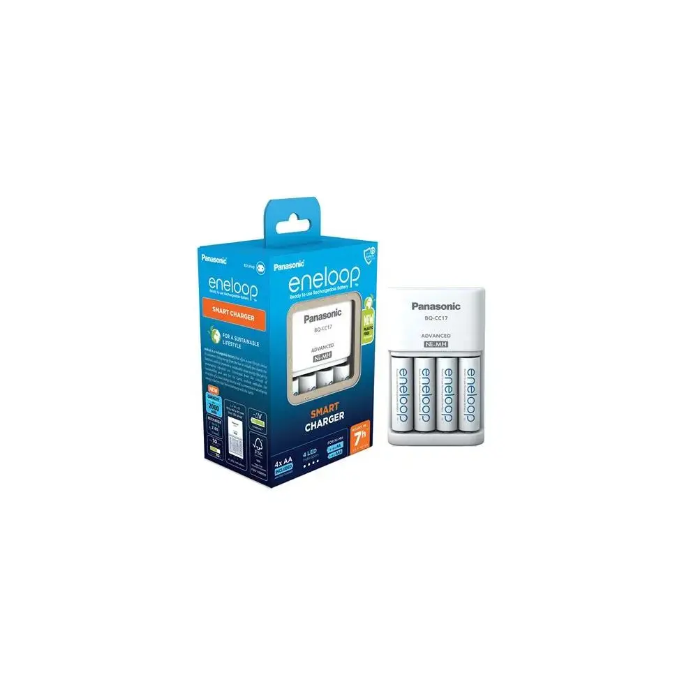 Panasonic charger Smart + 4x AA Eneloop 2000 mAh