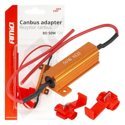 LED Canbus relay resistor 8? 50W AMIO-04095