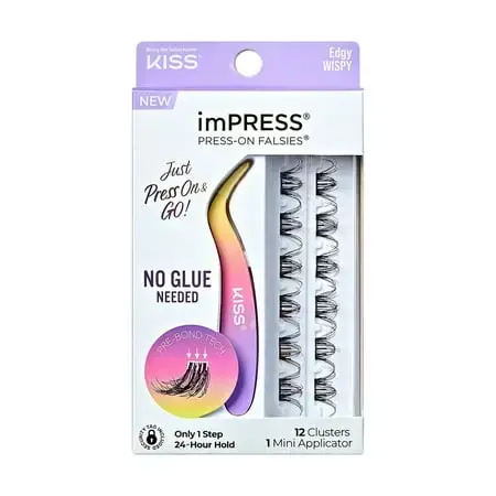 KISS ImPRESS Press-on Falsies, Edgy Wispy