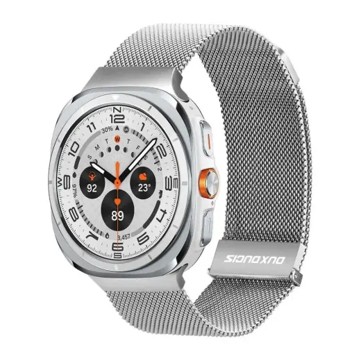 Dux Ducis universal smartwatch strap for (47 mm) | Stainless steel | silver