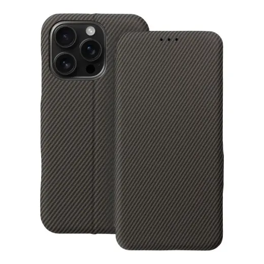 FOLIO Side Magnet raamatutüüpi telefoni ümbris iPhone 16 Pro pruun