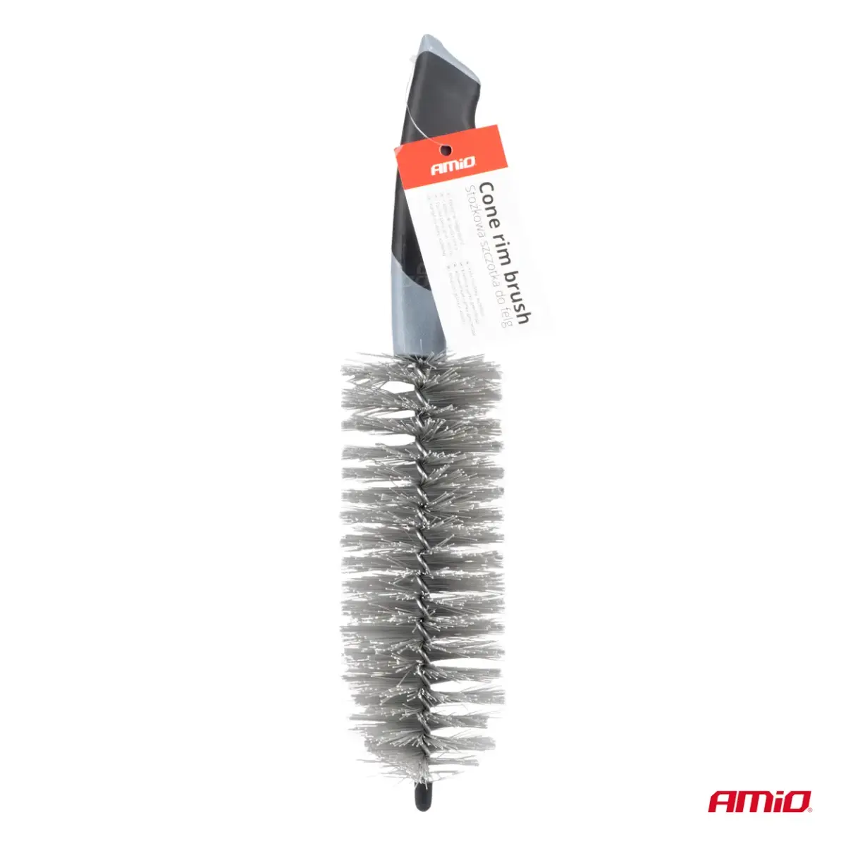 Wheel rim cleaning brush for wheel hubcaps detailing narrow 32.5 cm AMIO-04023