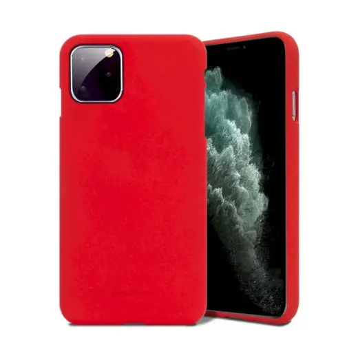 Mercury Silicone telefono dėklas iPhone 12 Pro Max raudonas