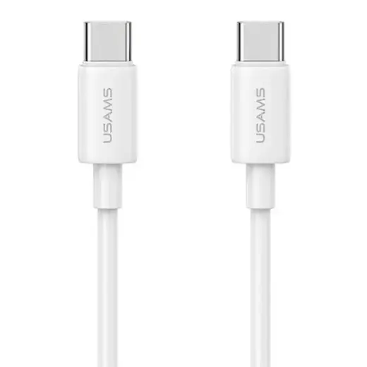 USAMS YD Series SJ711USB02 data transfer and charging cable | USB-C to USB-C | 60W | 1m | white