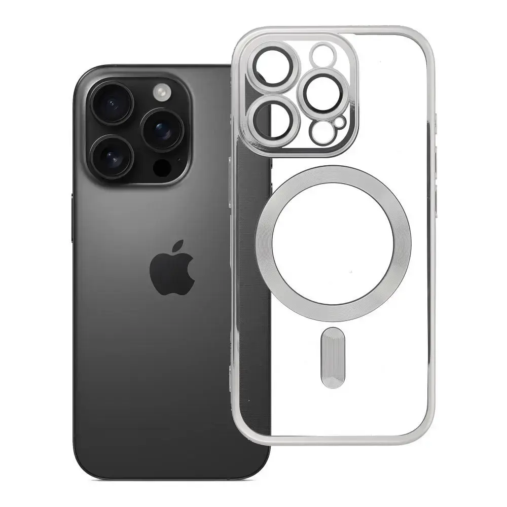Electro Mag maciņš ar MagSafe atbalstu telefonam iPhone 16 Pro pelēks