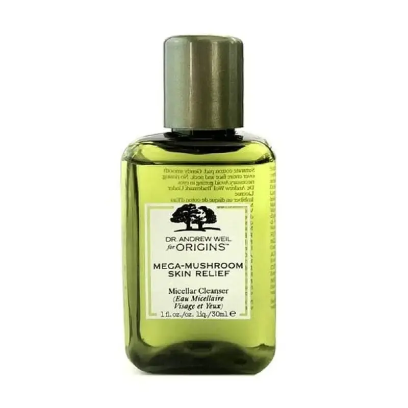Origins , Mega-Mushroom Skin Relief, Cleansing, Micellar Water, For All Skin Types, 30 ml