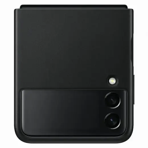 EF-VF711LBE Samsung Leather Cover for Galaxy Z Flip 3 Black