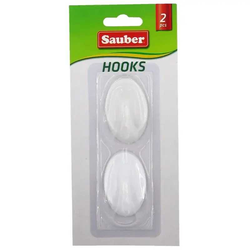 Āķi 2gb 3x4,7cm ovāli balti