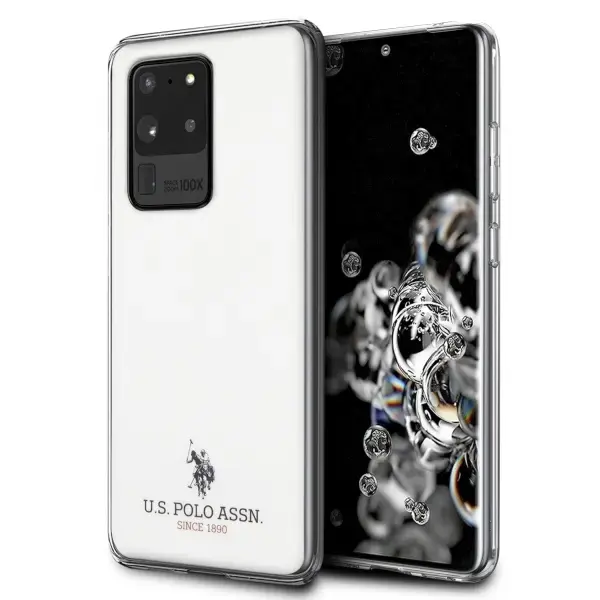 US Polo USHCS69TPUWH S20 Ultra G988 biały|white Shiny