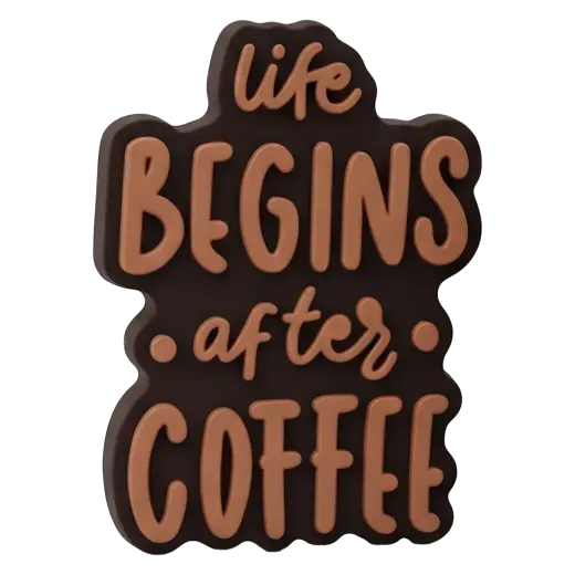 3D Sticker Coffee 5pcs set