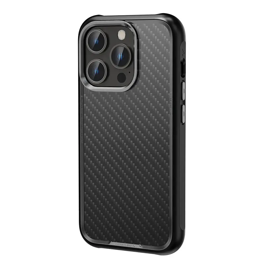 Rock Kevlar Series Aramid Fiber Case for Iphone 15 Pro black