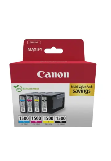 Tindikassettide komplekt Canon PGI-1500 9218B006 must/tsüaan/magenta/kollane