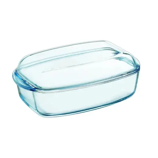 Stikla trauks ar vāku 6,5L taisnstūrveida Essentials 36x22x15cm