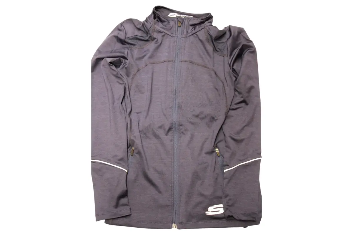 Skechers, Leia Mari, Sports Women Synthetic Jacket, Navy, Size 12