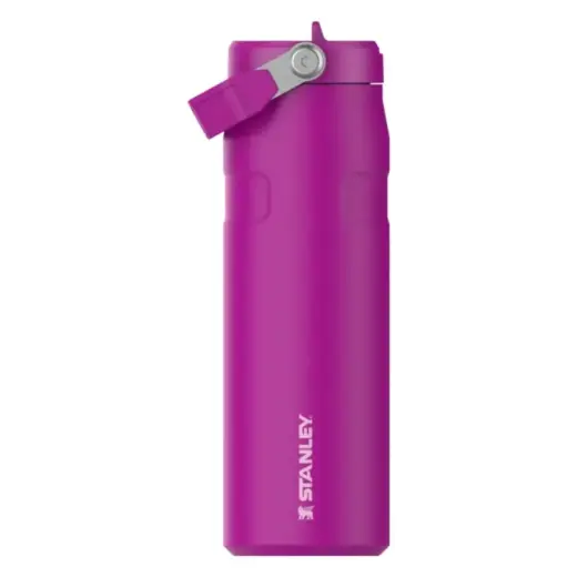 Termosas su šiaudeliu „The IceFlow Bottle Flip Straw 2.0“ 0,7 l, violetinis