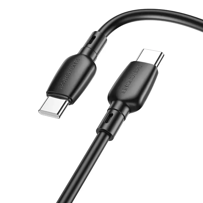 Borofone BX93 Super Power data transfer and charging cable | USB-C to USB-C | 60W | 1m | black