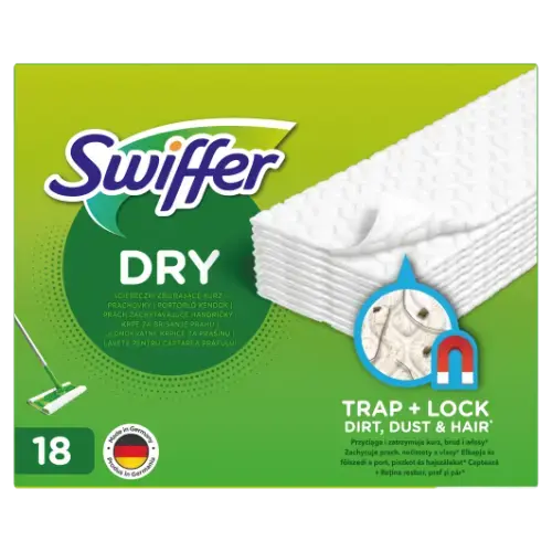 Swiffer Grīdas slotas Rezerve sausā 18 gab/iepak.