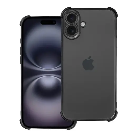 Antishock Electro telefono dėklas iPhone 16 Plus juodas