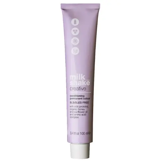 Milk Shake, Creative, SLS/SLES-Free, Permanent Hair Dye, 6.116AA Blonde, 100 ml