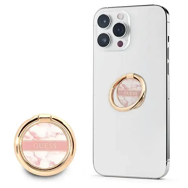 Guess Ring stand GURSHCHMAP różowy| pink Marble