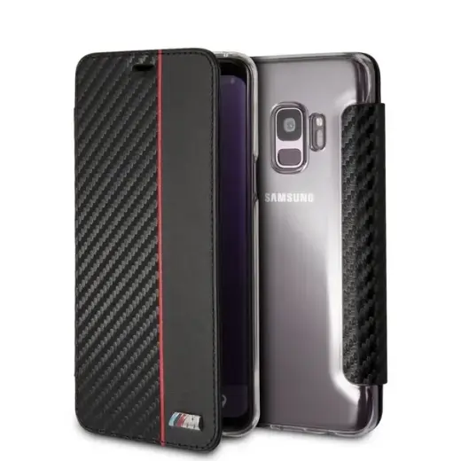 Etui book BMW BMBKTRS9CAPRBK S9 G960 czarny|black
