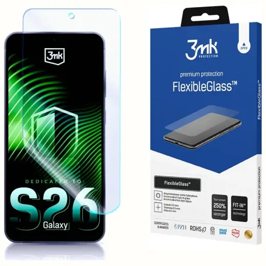 3mk FlexibleGlass aizsargplēve telefona ekrānam Samsung Galaxy S26 (S942)