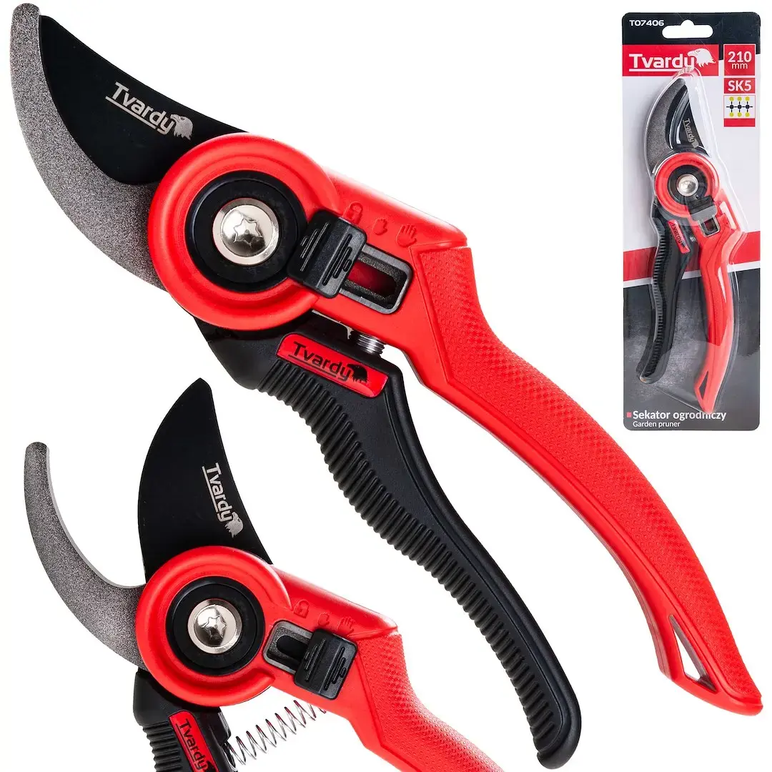 Garden Pruner with Bypass Blade 210mm SK5 PTFE