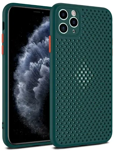 Fusion Breathe Case Silikona Aizsargapvalks Priekš Samsung A515 Galaxy A51 Zaļš