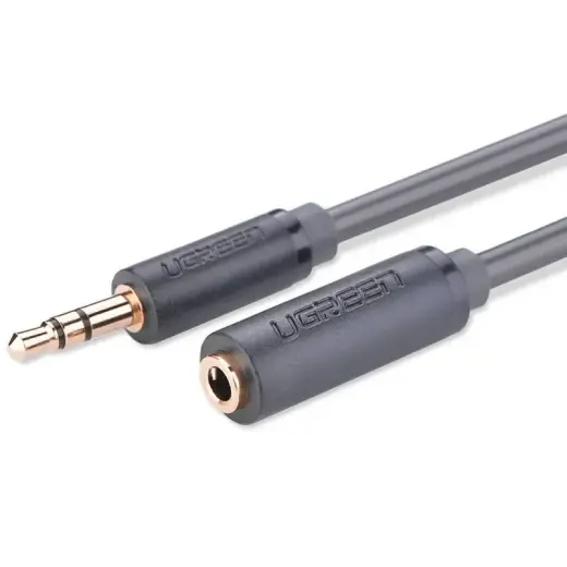 UGREEN AV124 Audio extender AUX jack 3.5 mm, 0.5m (gray)