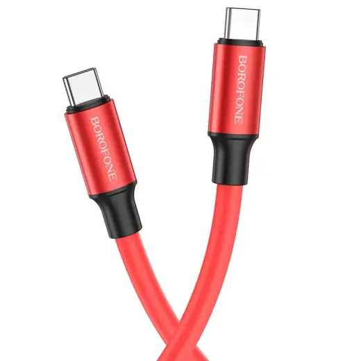Borofone BX82 Bountiful data transfer and charging cable | USB-C to USB-C | 60W | 1m | red