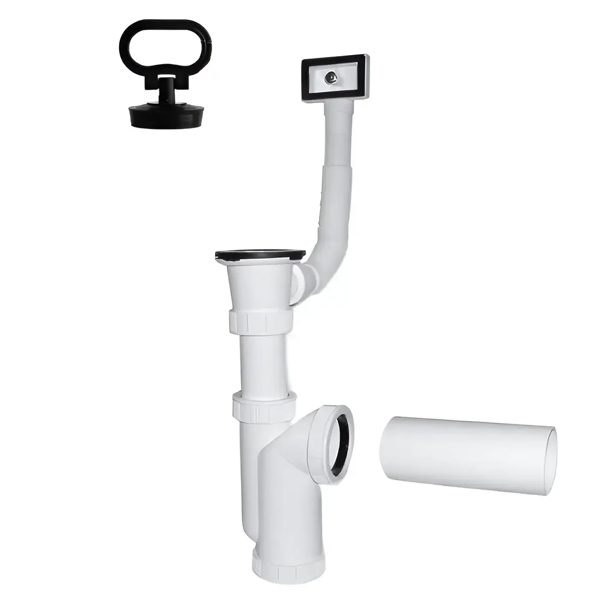 PLASTBRNO Kitchen sink siphon 1 1/2X50mm with drain, overflow