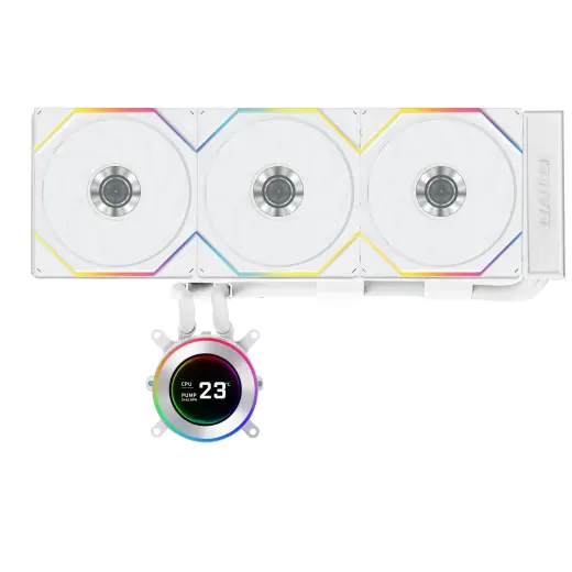 Система жидкостного охлаждения Lian Li Hydroshift II LCD-C 360TL GHS2LCD36TW белая